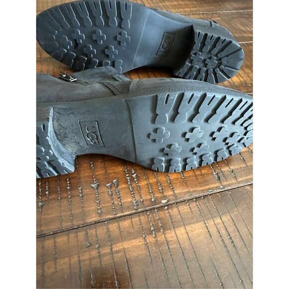 UGG Aureo black waterproof ankle boots booties 11 - Picture 4 of 9